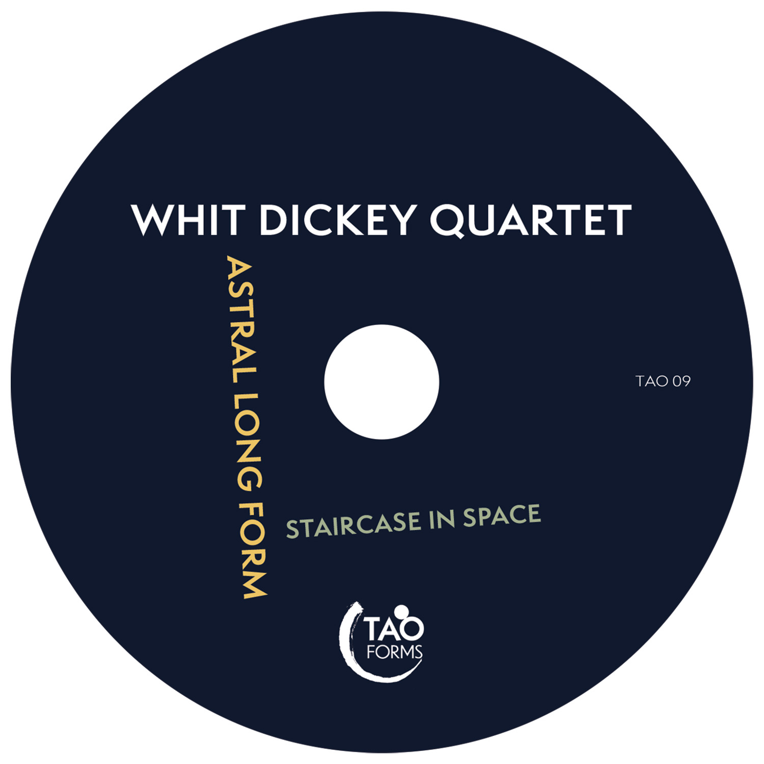 cd design for Astral Long Form Staircase In Space by the Whit Dickey Quartet