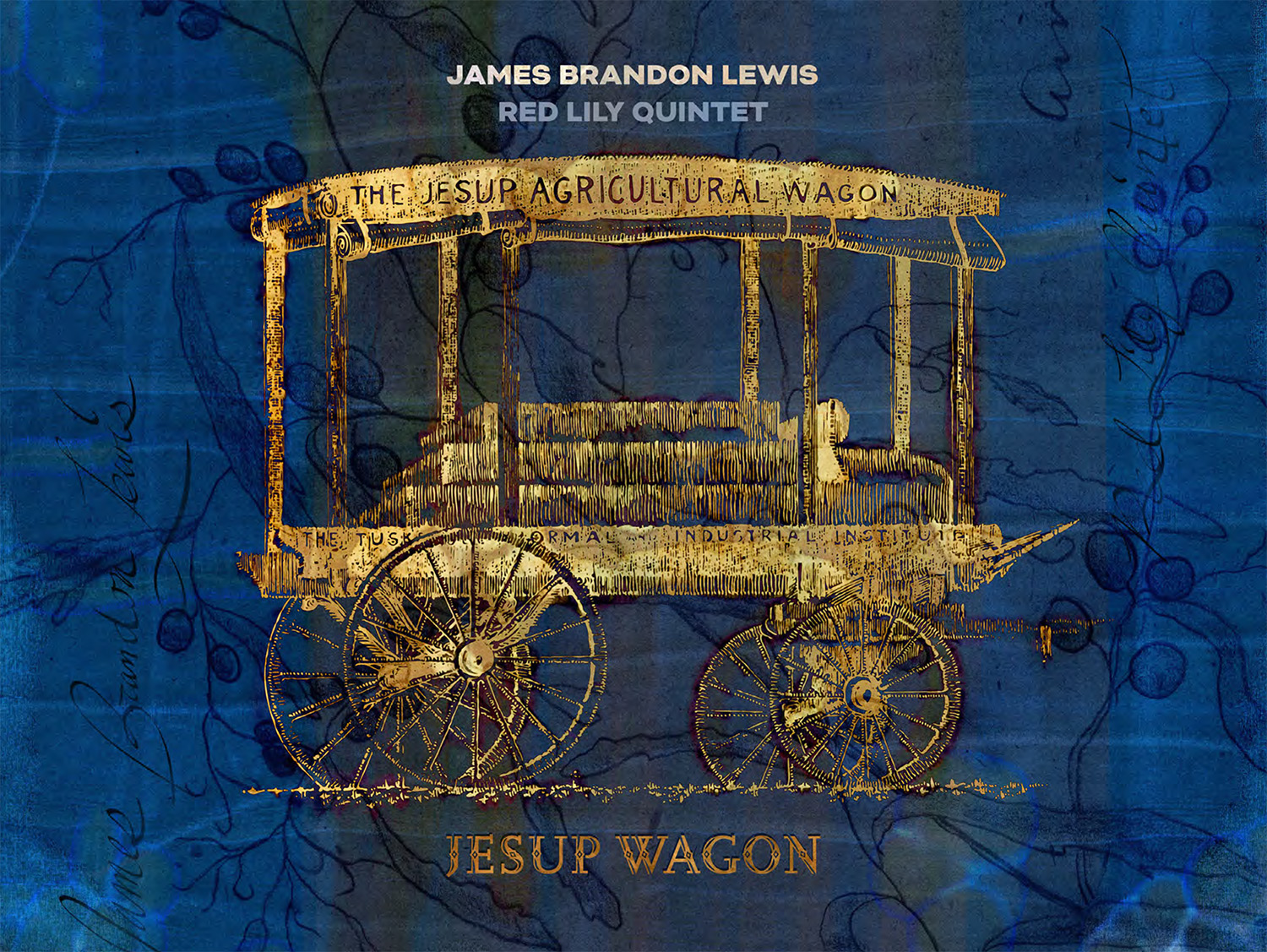 Cover of digital download booklet for Jesup Wagon by James Brandon Lewis Red Lily Quintet