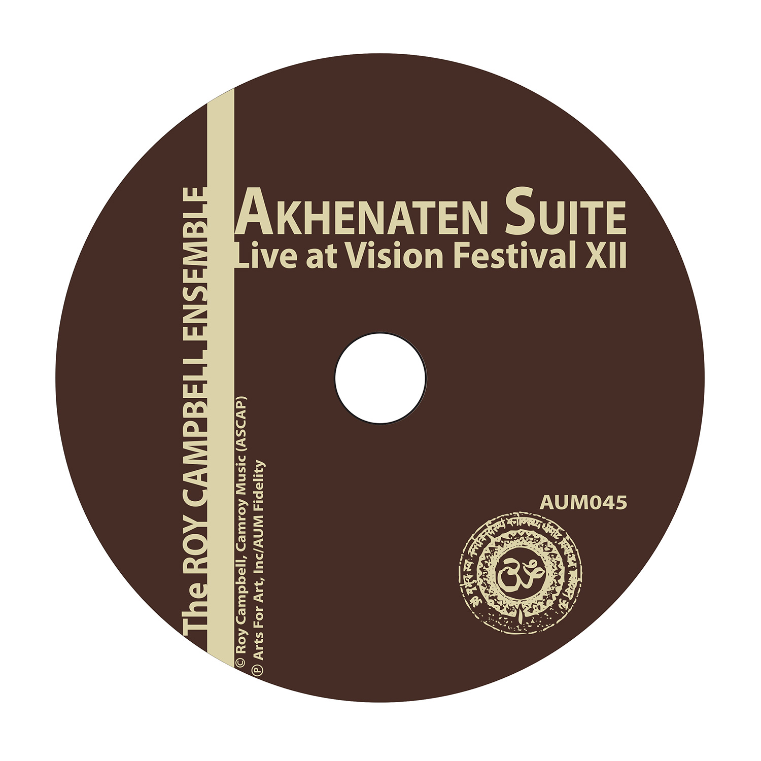 cd art for Roy Campbell Ensemble's cd Akhenaten Suite Live at Vision Festival 18